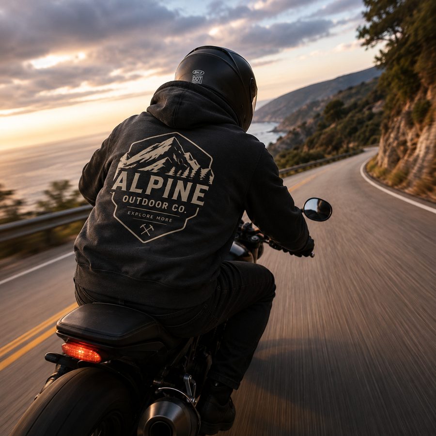 Felpa personalizzata brand outdoor