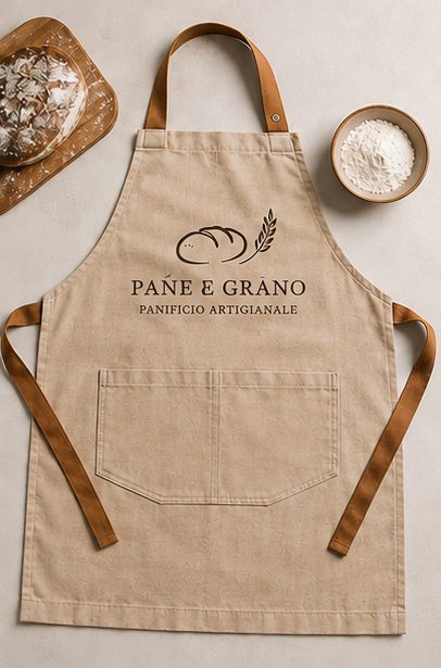 Grembiule personalizzato per panificio artigianale