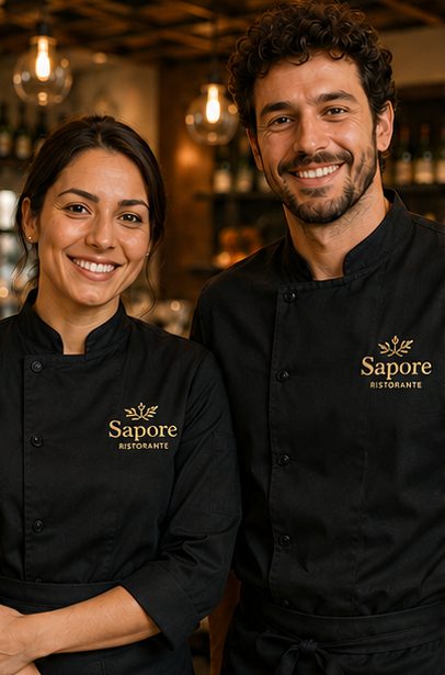 Divisa da chef personalizzata per ristorante
